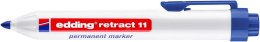 Marker permanentny automatyczny okrągła końcówka 1,5-3 mm niebieski Edding retract11/003/N Edding