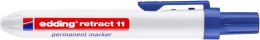 Marker permanentny automatyczny okrągła końcówka 1,5-3 mm niebieski Edding retract11/003/N Edding
