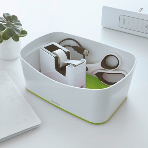 MyBox Pojemnik bez pokrywki, biało-zielony 52571054 LEITZ Leitz MyBox Pojemnik bez pokrywki, biało-zielony 52571054 LEITZ Leitz