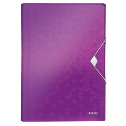 Teczka 6 przegródek LEITZ WOW A4 fioletowa 250k 45890062 Leitz