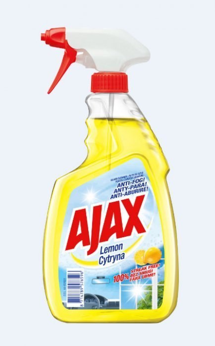 AJAX Płyn do mycia szyb, 500 ml, zapach cytrynowy (LEMON), z rozpylaczem (76596) Ajax AJAX Płyn do mycia szyb, 500 ml, zapach cytrynowy (LEMON), z rozpylaczem (76596) Ajax