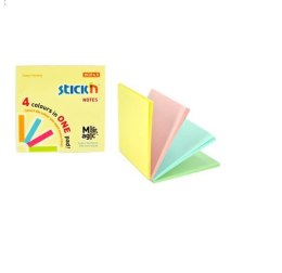 Bloczek STICKN MAGIC PAD 76x76mm pastel mix kolorów 21574 StickN