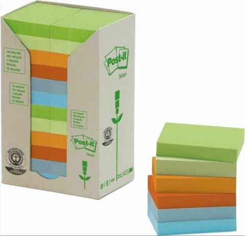 Bloczki EKO 3M POST-IT 653-1RPT 38x51 mix pastel 24bl x 100k FT51011039 Post-It 3M Bloczki EKO 3M POST-IT 653-1RPT 38x51 mix pastel 24bl x 100k FT51011039 Post-It 3M