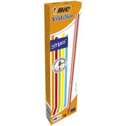 Ołówek bez gumki BIC Evolution Stripes 646 HB , 918487 Bic
