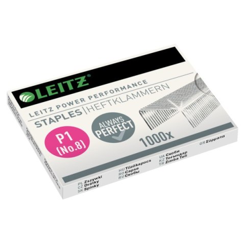 Zszywki Leitz galwanizowane, Nr. 8 1000 szt. 55780000 Leitz Zszywki Leitz galwanizowane, Nr. 8 1000 szt. 55780000 Leitz