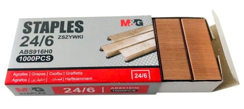 Zszywki miedziowane 24/6, MG M&G ABS916H0 M&G