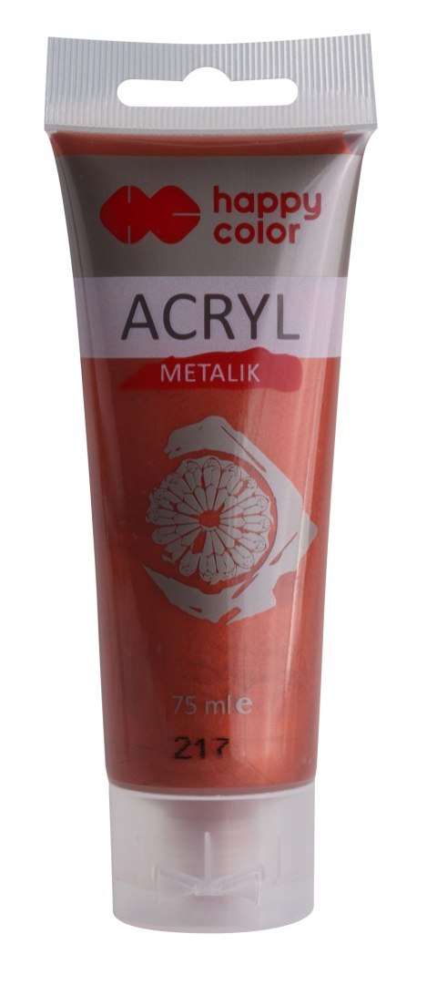 Farba akrylowa 75ml, miedź klasyczny metalik , Happy Color HA 7370 0075-217 Happy Color Farba akrylowa 75ml, miedź klasyczny metalik , Happy Color HA 7370 0075-217 Happy Color