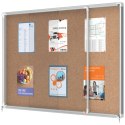 Gablota korkowa Nobo Premium Plus 18xA4 (drzwiczki przesówne) 1902575 Nobo