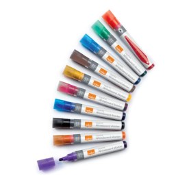 Markery Liquid Ink, różne kolory, 10 szt 1915381 NOBO Nobo
