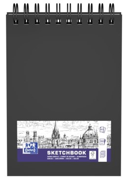 Szkicownik SKETCHBOOK podwójna spirala po krótszym boku A5 40k 225g czarny 400152645 OXFORD Oxford