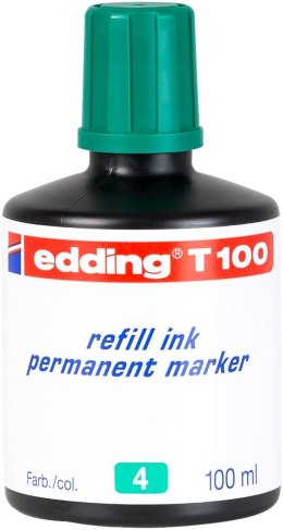 Tusz do markerów permanentnych 100 ml zielony Edding T100/004/Z Edding