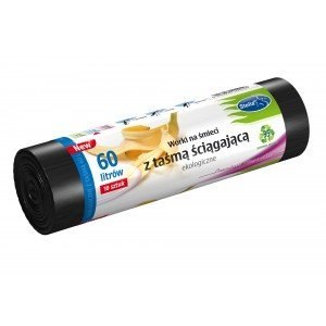 Worki na śmieci ekologiczne 60L 10szt. z taśmą (LDPE) STELLA WNS-4256 Stella Worki na śmieci ekologiczne 60L 10szt. z taśmą (LDPE) STELLA WNS-4256 Stella