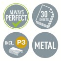 Zszywacz średni metalowy Leitz, żółty, 10 lat gwarancji, 30 kartek 55021016 Leitz