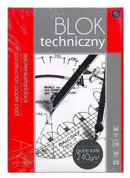 Blok techniczny A4 240g PREMIUM INTERDRUK 2121 Interdruk