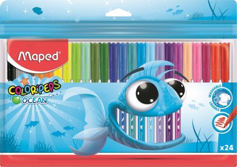Flamastry COLORPEPS OCEAN 24 kolorów ETUI 845722 MAPED Maped Flamastry COLORPEPS OCEAN 24 kolorów ETUI 845722 MAPED Maped
