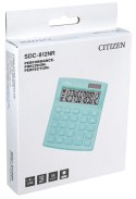 Kalkulator biurowy CITIZEN SDC-812NRGRE, 12-cyfrowy, 127x105mm, zielony CITIZEN