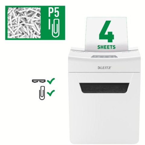 Niszczarka Leitz IQ Protect 4 P5, 4 kartki, 14 l kosz 80940000 Leitz Niszczarka Leitz IQ Protect 4 P5, 4 kartki, 14 l kosz 80940000 Leitz
