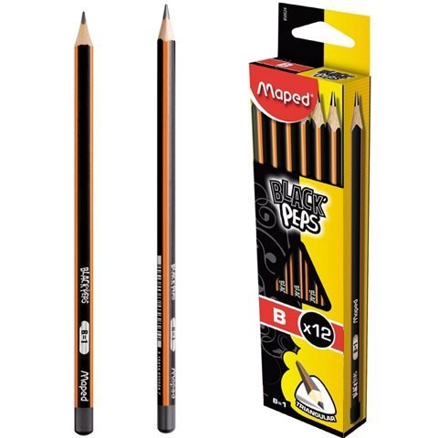 Ołówek drewniany Blackpeps B MAPED 850024 Maped Ołówek drewniany Blackpeps B MAPED 850024 Maped