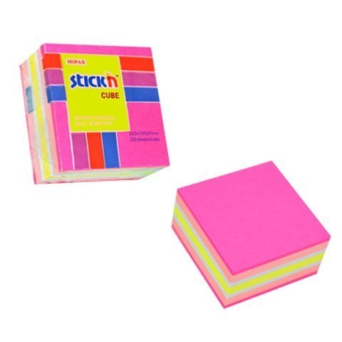 Bloczek STICKN 51x51mm różowy-mix neon i pastel 21533 StickN Bloczek STICKN 51x51mm różowy-mix neon i pastel 21533 StickN