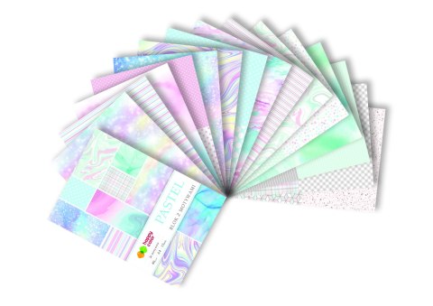 Blok z motywami PASTEL, 80g/m2, A4, 15 ark, 26 motywów, Happy Color HA 3808 2030-P Happy Color Blok z motywami PASTEL, 80g/m2, A4, 15 ark, 26 motywów, Happy Color HA 3808 2030-P Happy Color