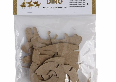 Zestaw kształtów tekturowych 3D, DINO, 6 szt, 15, 12 cm, Happy Color HA 4513 1512-DN6 Happy Color Zestaw kształtów tekturowych 3D, DINO, 6 szt, 15, 12 cm, Happy Color HA 4513 1512-DN6 Happy Color