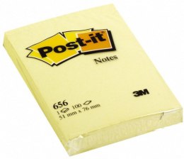Bloczek_samoprzylepny POST-IT_ (656), 51x76mm, 1x100 kart., żółty Post-It 3M