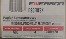 Druk CMR międzynarodowy składanka 500skł. warstw 4 NSCMRSK EMERSON Emerson