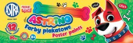 Farby plakatowe Astrino 12 kolorów - 20 ml ASTRA, 301221004 Astra