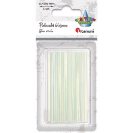 Klej do pistoletu Q11x100mm (6 sztuk) 365217 TITANUM wkład Titanum