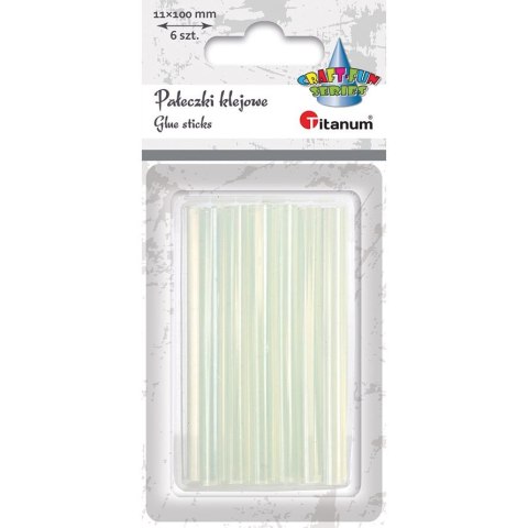 Klej do pistoletu Q11x100mm (6 sztuk) 365217 TITANUM wkład Titanum