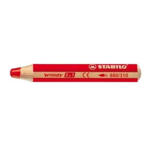 Kredka WOODY czerwona 880/310 Stabilo