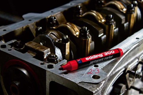 Marker perm.300-4szt EDDING końcówka okrągła Edding