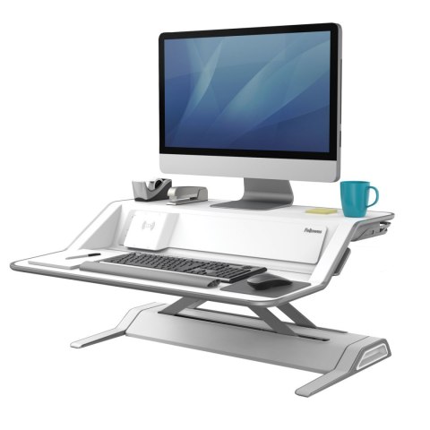 Stanowisko do pracy Sit-Stand Lotus DX - białe 8081101 FELLOWES Fellowes Stanowisko do pracy Sit-Stand Lotus DX - białe 8081101 FELLOWES Fellowes