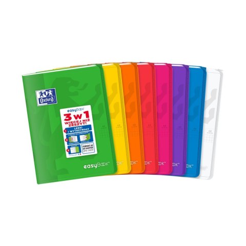 Zeszyt OXFORD pp EASYBOOK A5 60k 90g kratka mix 400146693 Oxford Zeszyt OXFORD pp EASYBOOK A5 60k 90g kratka mix 400146693 Oxford