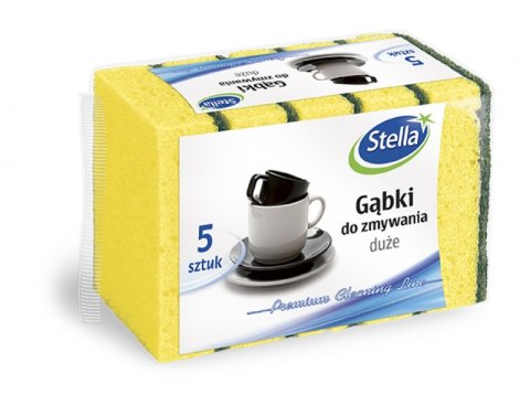 STELLA Gąbka do zmywania duża (5szt.) MAXI PG2559 Stella
