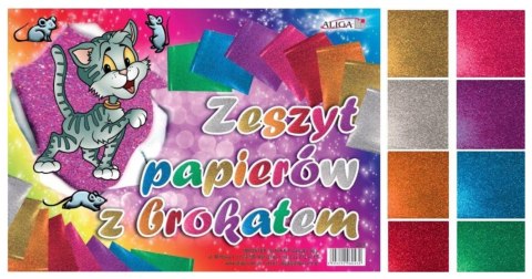 Zeszyt papierów z brokatem B4 ZB-4 ALIGA Aliga Zeszyt papierów z brokatem B4 ZB-4 ALIGA Aliga