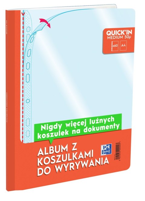 Album OXFORD z koszulkami krystalicznymi do wyrywania A4 60k 50mic krystaliczny 400136890 Oxford Album OXFORD z koszulkami krystalicznymi do wyrywania A4 60k 50mic krystaliczny 400136890 Oxford