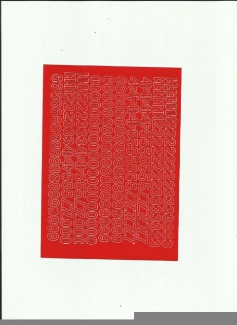 CYFRY samop. 1cm (8) niebieski ARTDRUK Artdruk