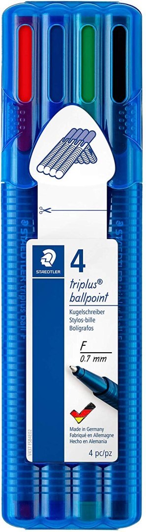 Długopis triplus ball, F, 4 kol. w etui, Staedtler S 437 FSB4 Staedtler Długopis triplus ball, F, 4 kol. w etui, Staedtler S 437 FSB4 Staedtler