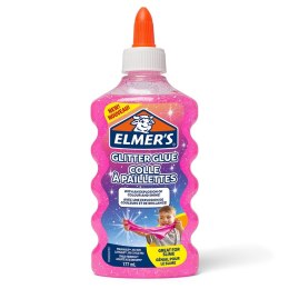 Elmers klej brokatowy, różowy, zmywalny i przyjazny dzieciom, 177ml, 2077249 Elmers