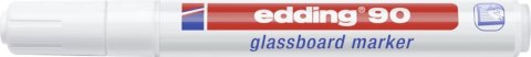 Marker EDDING do tablic szklanych biały 90/049/b ed suchościeralny Edding