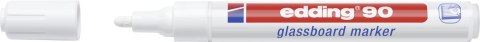 Marker EDDING do tablic szklanych biały 90/049/b ed suchościeralny Edding