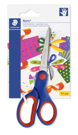 Nożyczki szkolne Noris Club, 17 cm, blister, Staedtler S 965 17 NBK Staedtler