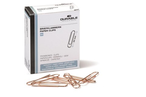 Spinacze 50 mm, miedziowane 122524 DURABLE Durable Spinacze 50 mm, miedziowane 122524 DURABLE Durable
