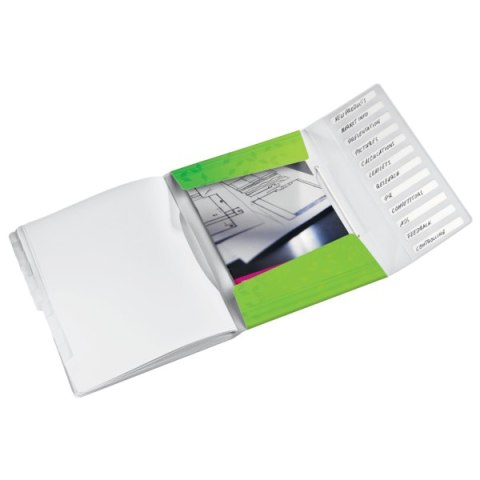 Teczka segregująca 12 przekładek PP Leitz WOW, zielona 46340054 Leitz Teczka segregująca 12 przekładek PP Leitz WOW, zielona 46340054 Leitz