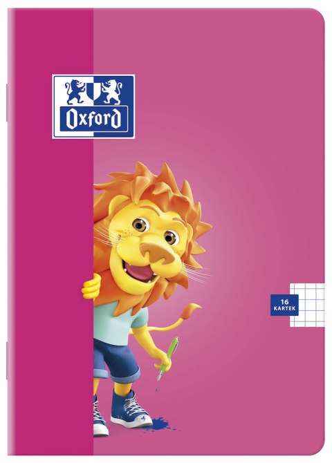 Zeszyt A5 16k, linia podwójna kolorowa, OXFORD, LION 400106954 Oxford Zeszyt A5 16k, linia podwójna kolorowa, OXFORD, LION 400106954 Oxford