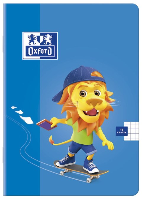 Zeszyt A5 16k, linia podwójna kolorowa, OXFORD, LION 400106954 Oxford Zeszyt A5 16k, linia podwójna kolorowa, OXFORD, LION 400106954 Oxford