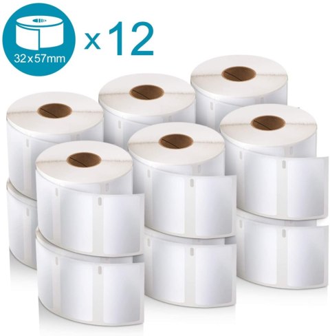 Etykiety DYMO różnego przeznaczenia - 57 x 32 mm, biały - VALUE PACK 12 szt. 2093095 Dymo Etykiety DYMO różnego przeznaczenia - 57 x 32 mm, biały - VALUE PACK 12 szt. 2093095 Dymo