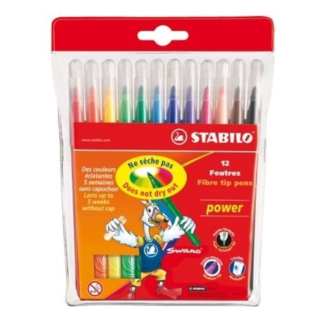 Flamastry 280/12-02/01 STABILO POWER . 2mm Stabilo Flamastry 280/12-02/01 STABILO POWER . 2mm Stabilo
