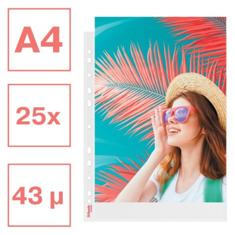 Koszulki ColourBreeze PP, 43 mikrony, opakowanie 25 szt. 628486 Esselte Koszulki ColourBreeze PP, 43 mikrony, opakowanie 25 szt. 628486 Esselte